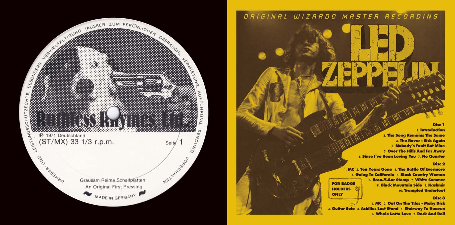 【完売】LED ZEPPELIN - FOR BADGE HOLDERS ONLY (6CD)